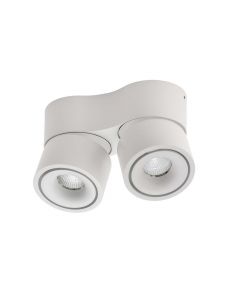 Lumexx Mini Double LED Aufbauleuchte weiß/weiß 2x7W, 2x550lm, 2700k