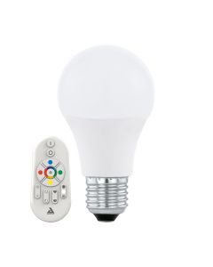 EGLO Connect E27 RGB LED Leuchtmittel 9W 806lm 2700-6500K inkl. Fernbedienung u. per App